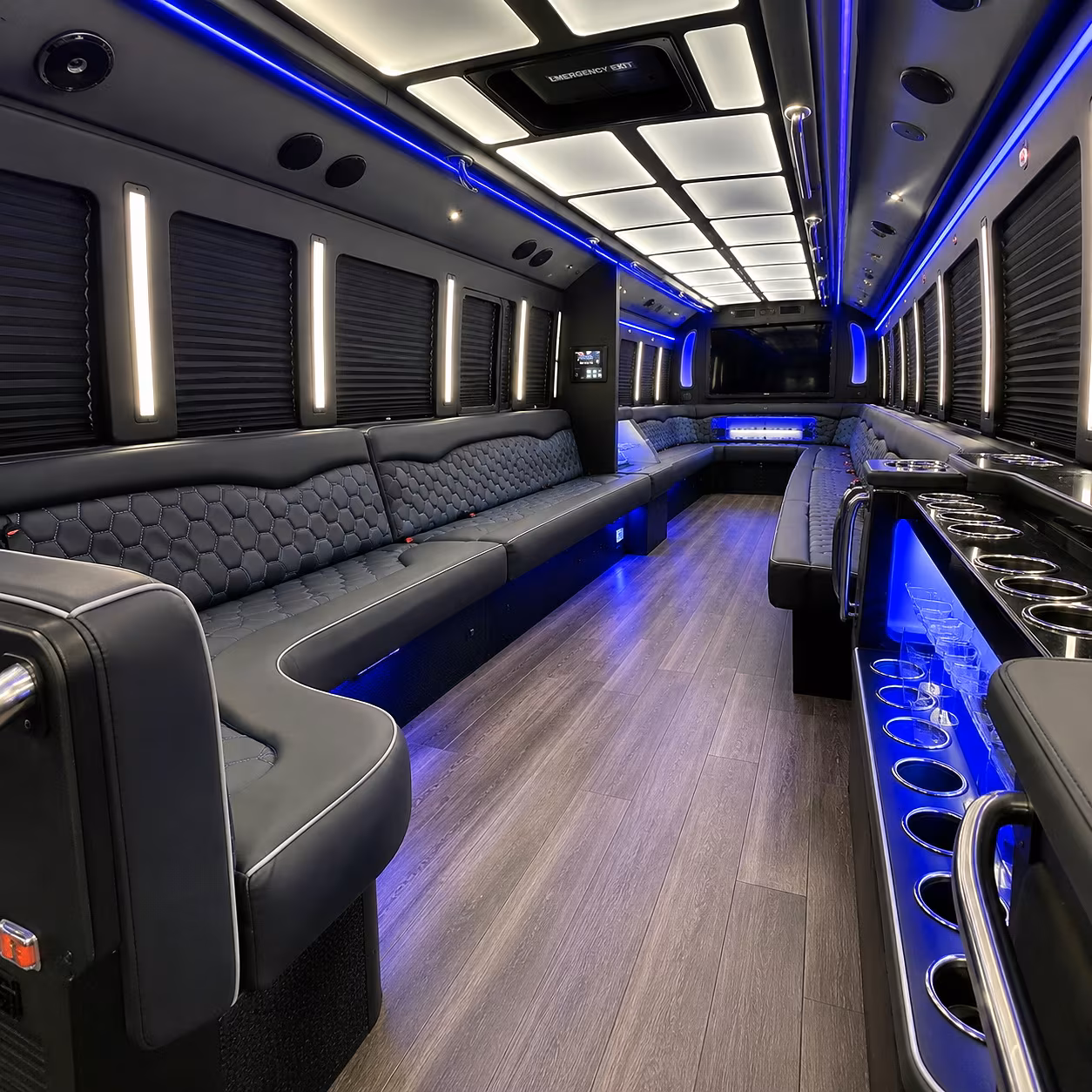 across tracy california party bus rental