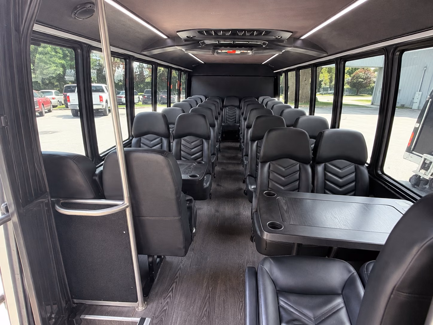 tracy 20 passenger minibus interior