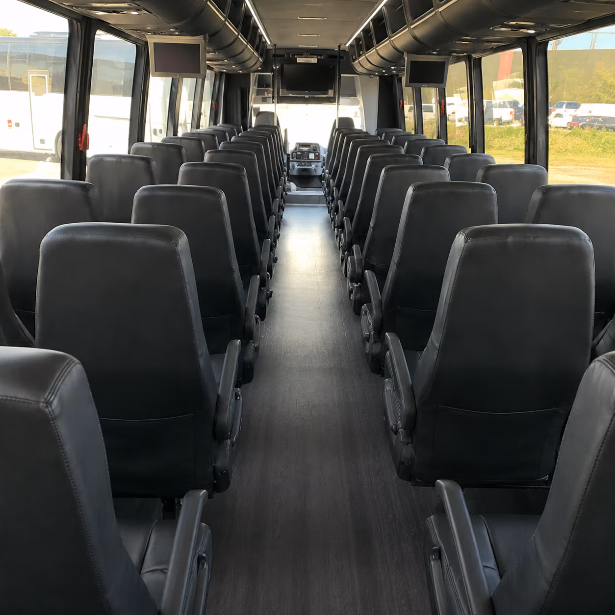 tracy 25 passenger minibus interior