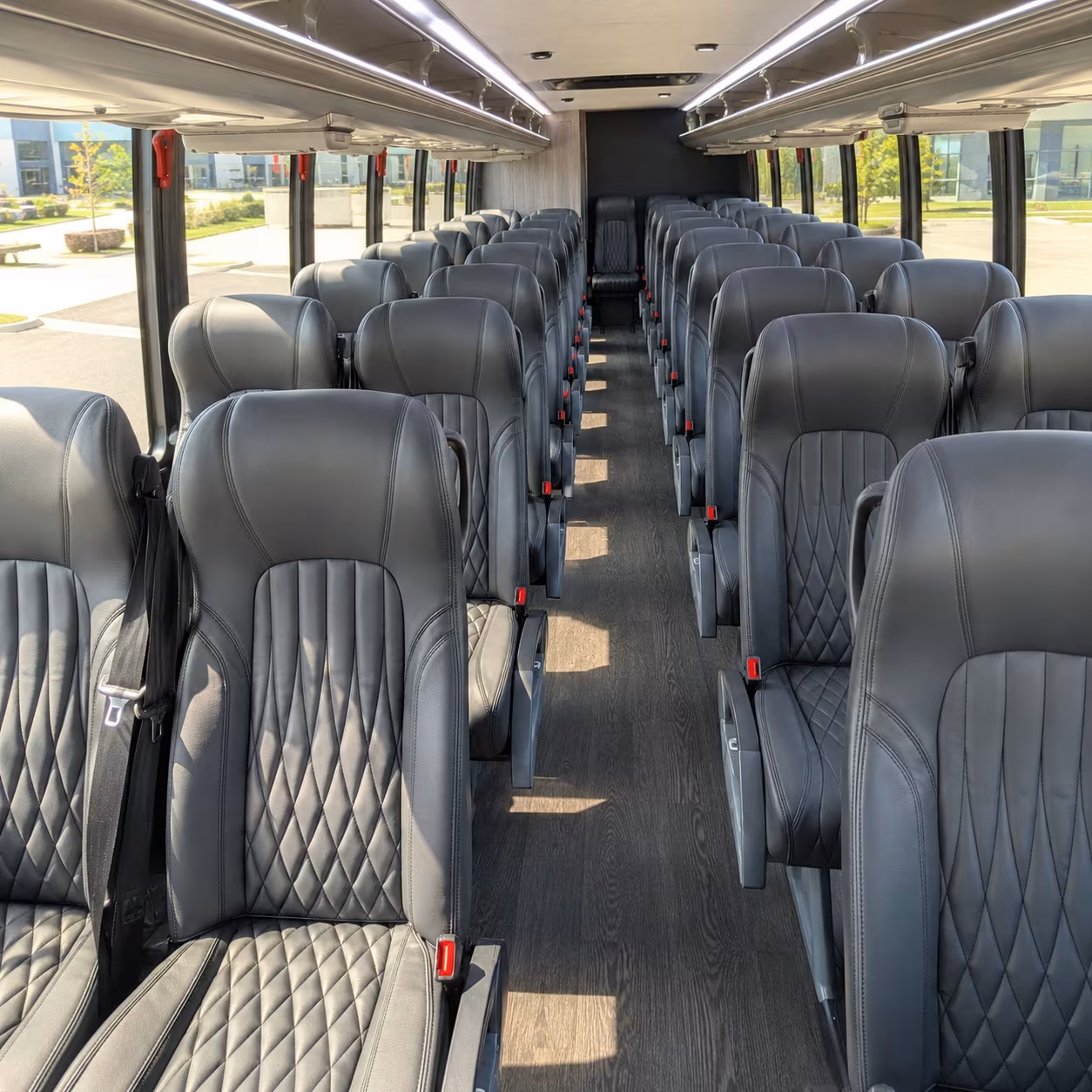 tracy 28 passenger minibus inside