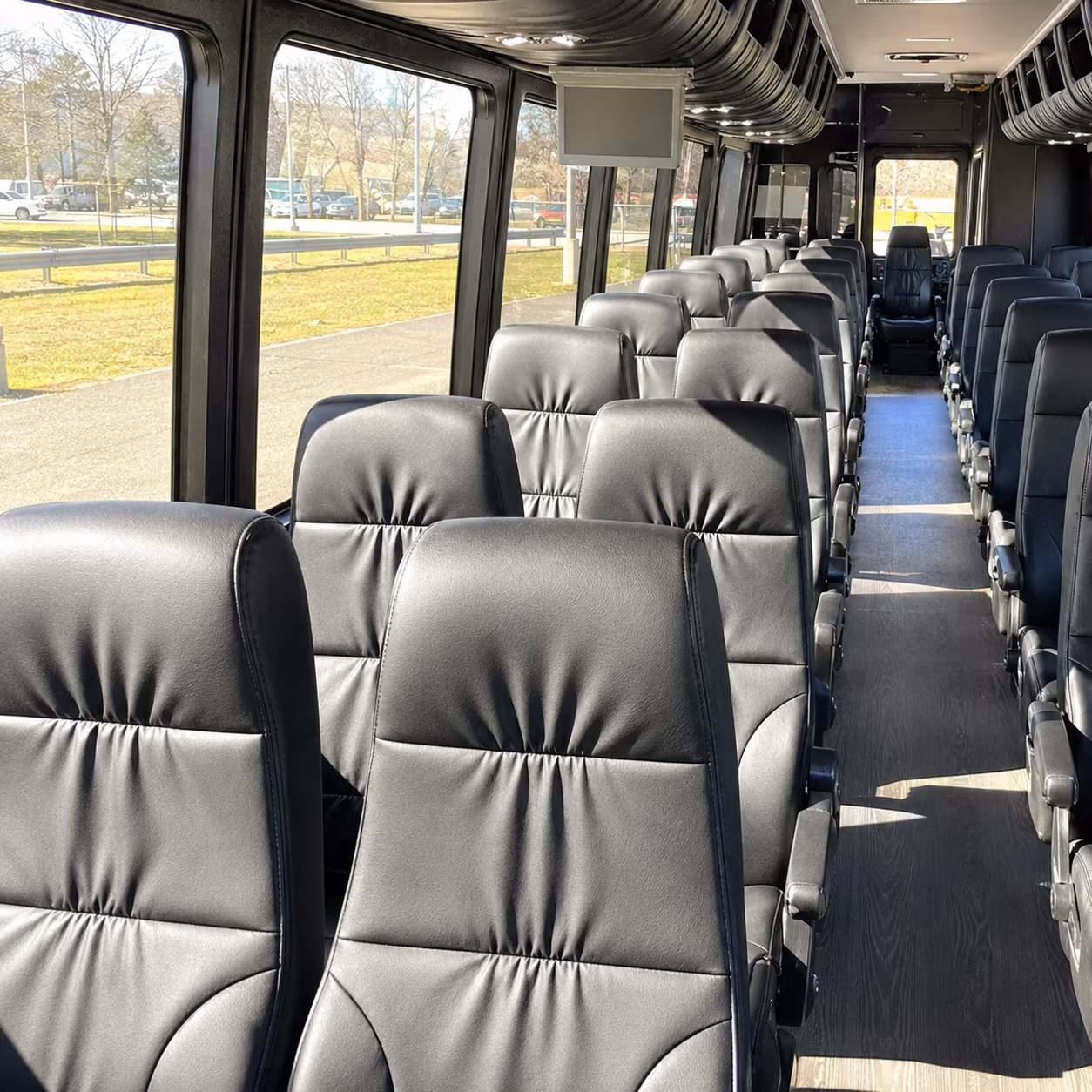 tracy 35 passenger minibus inside