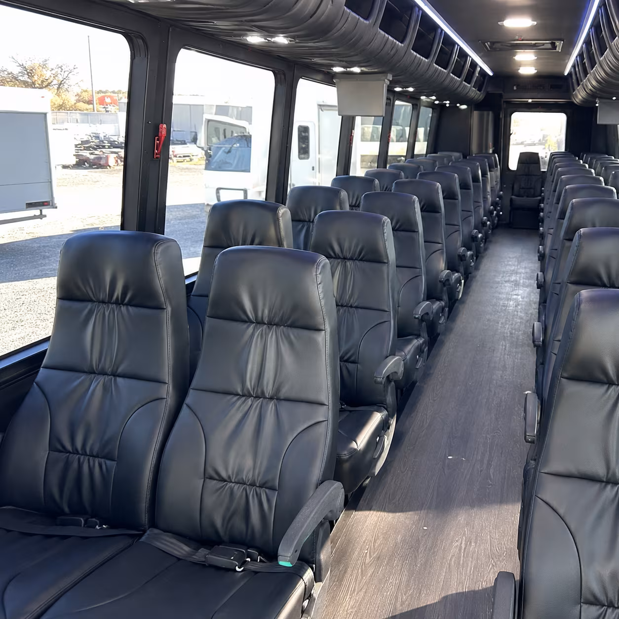 tracy 35 passenger minibus interior