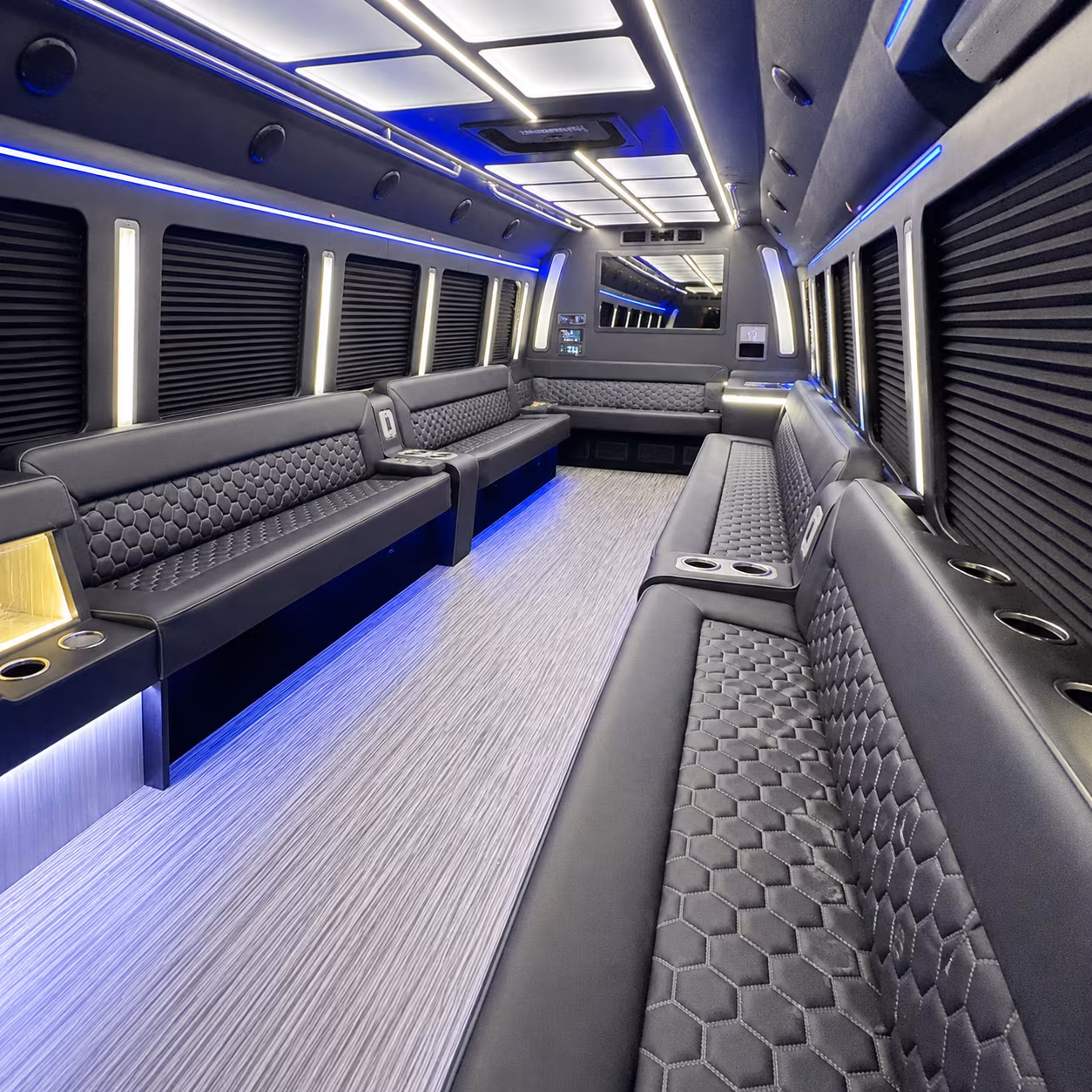 tracy party bus inside