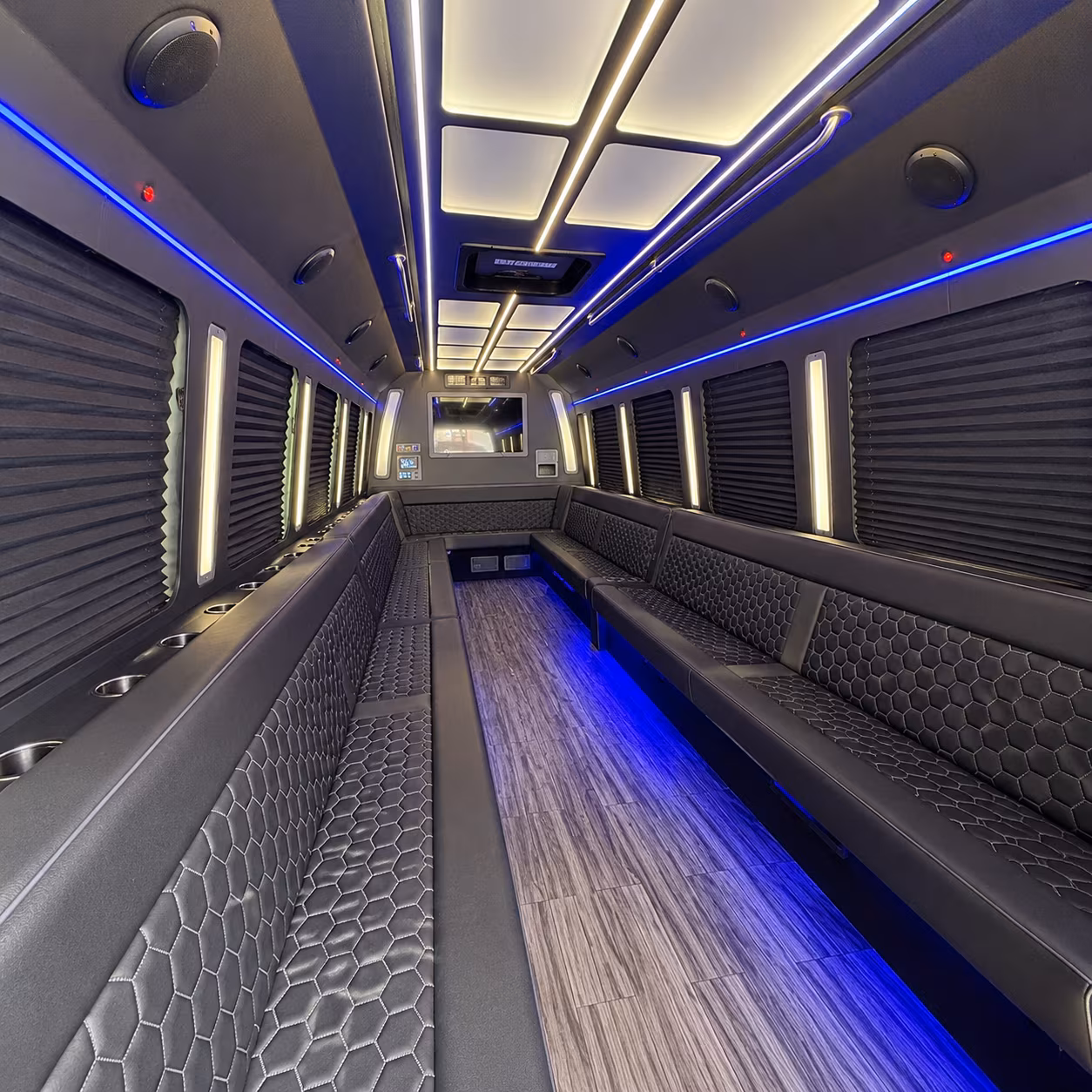 tracy party bus interior